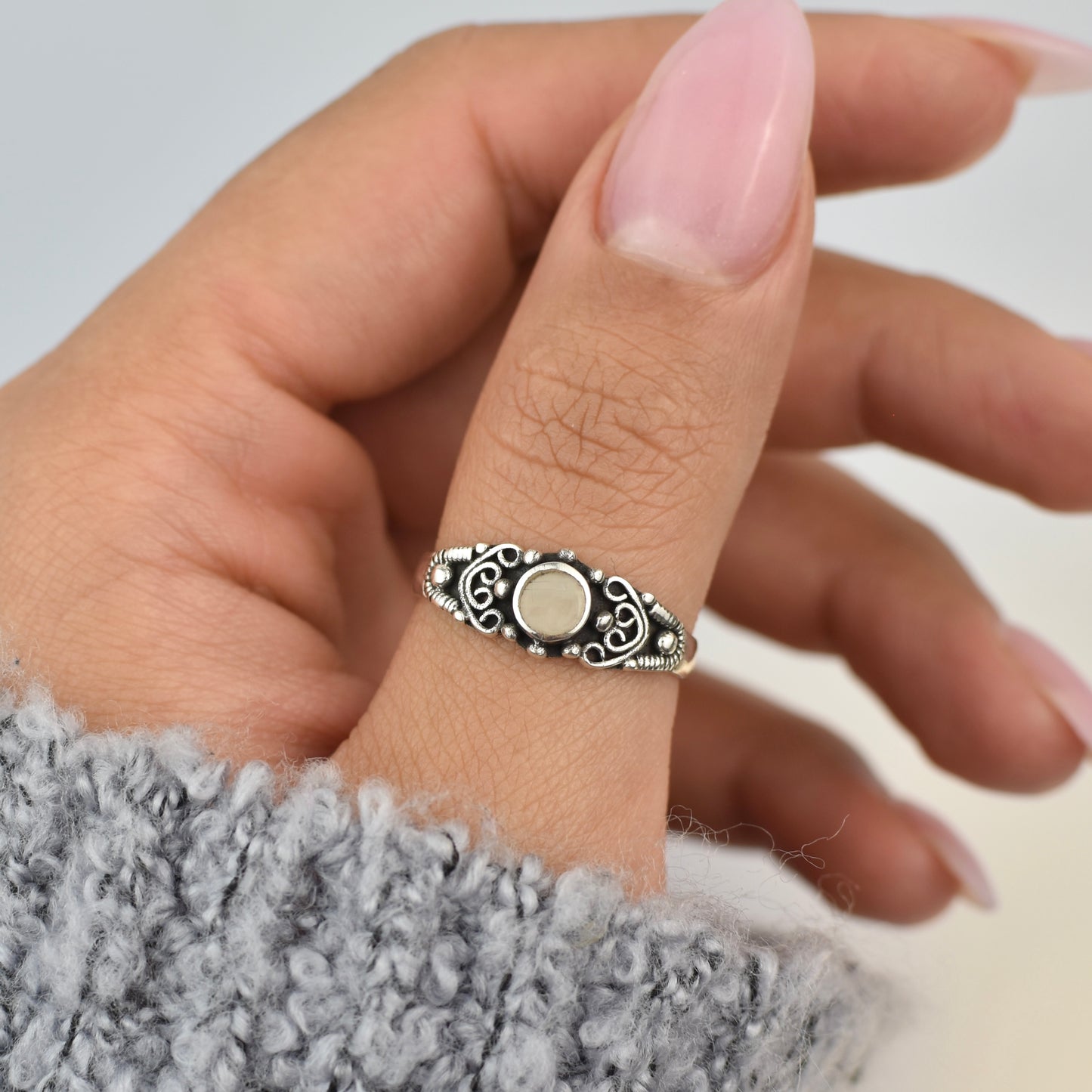 Moonstone Sterling Silver Ring