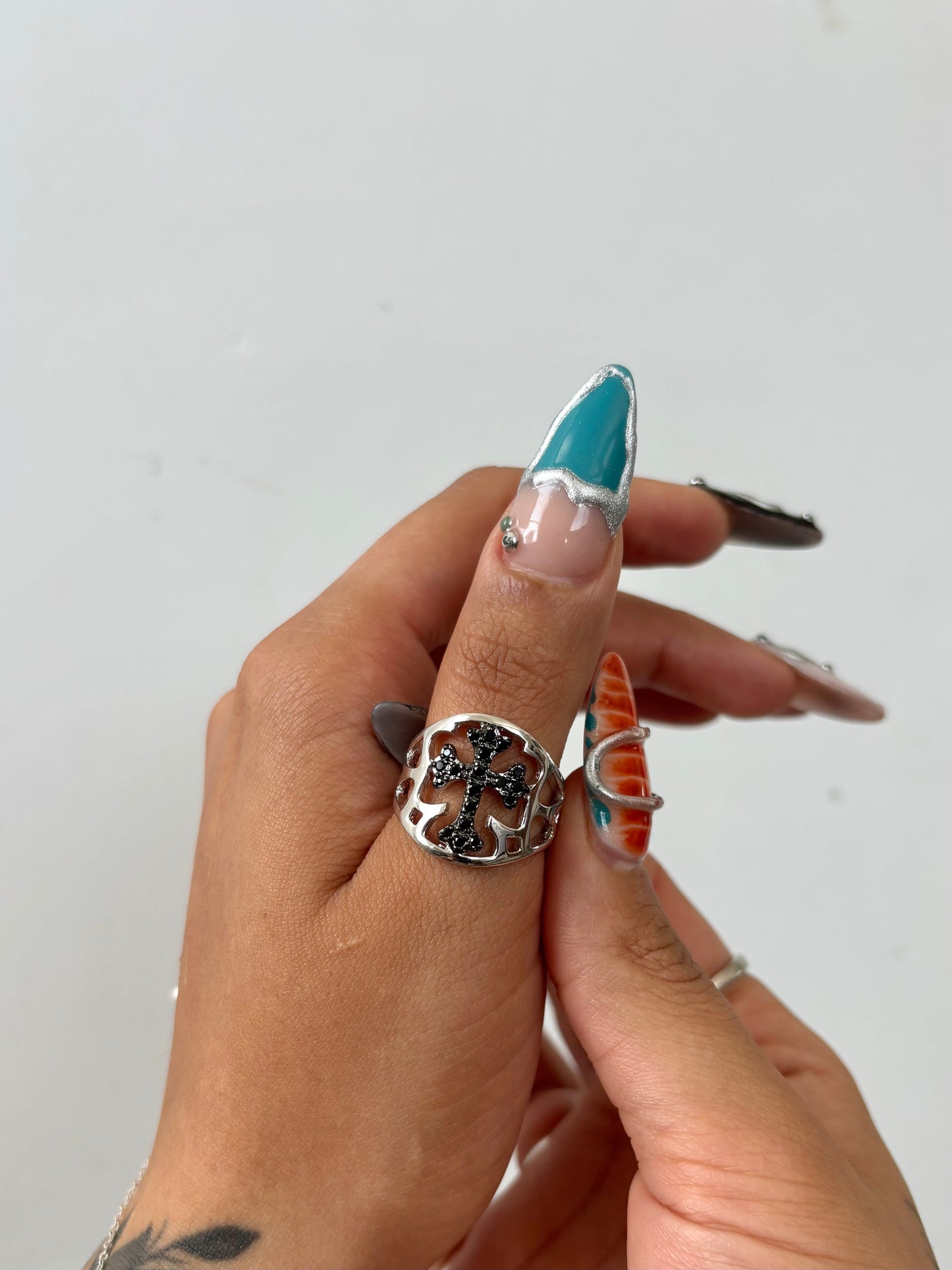 CZ Cross Ring