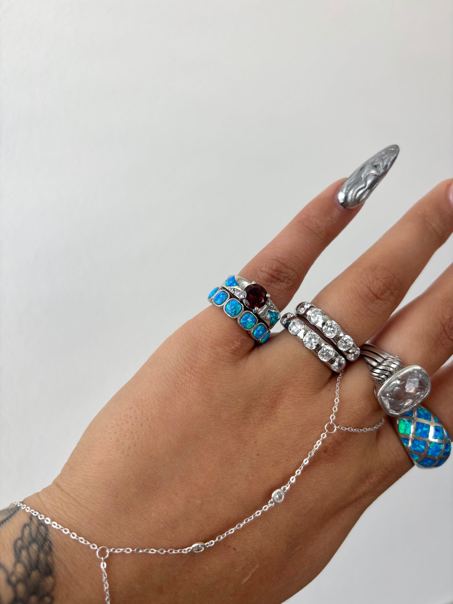 Blue Opal Ring