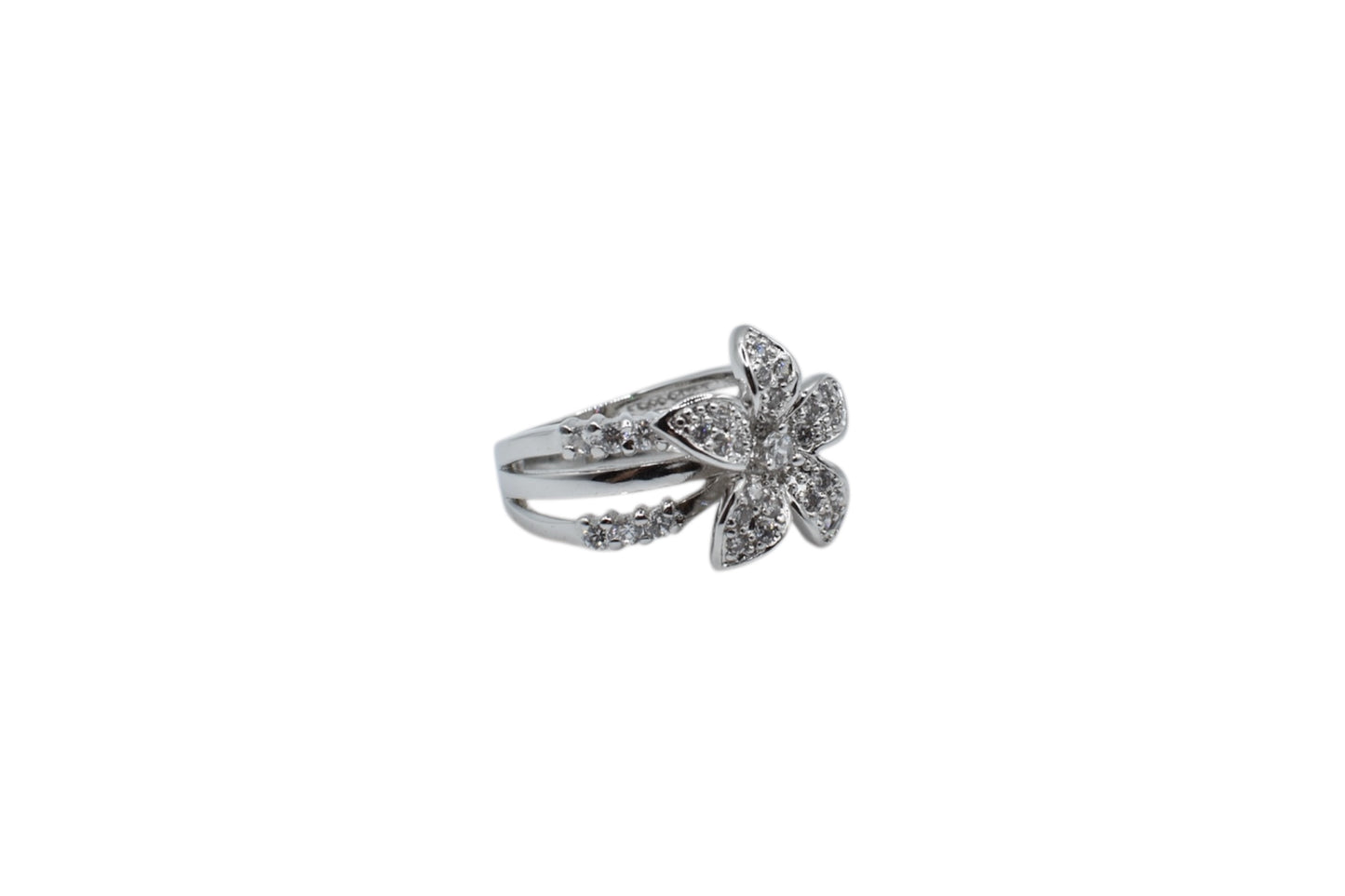 CZ Flower Ring