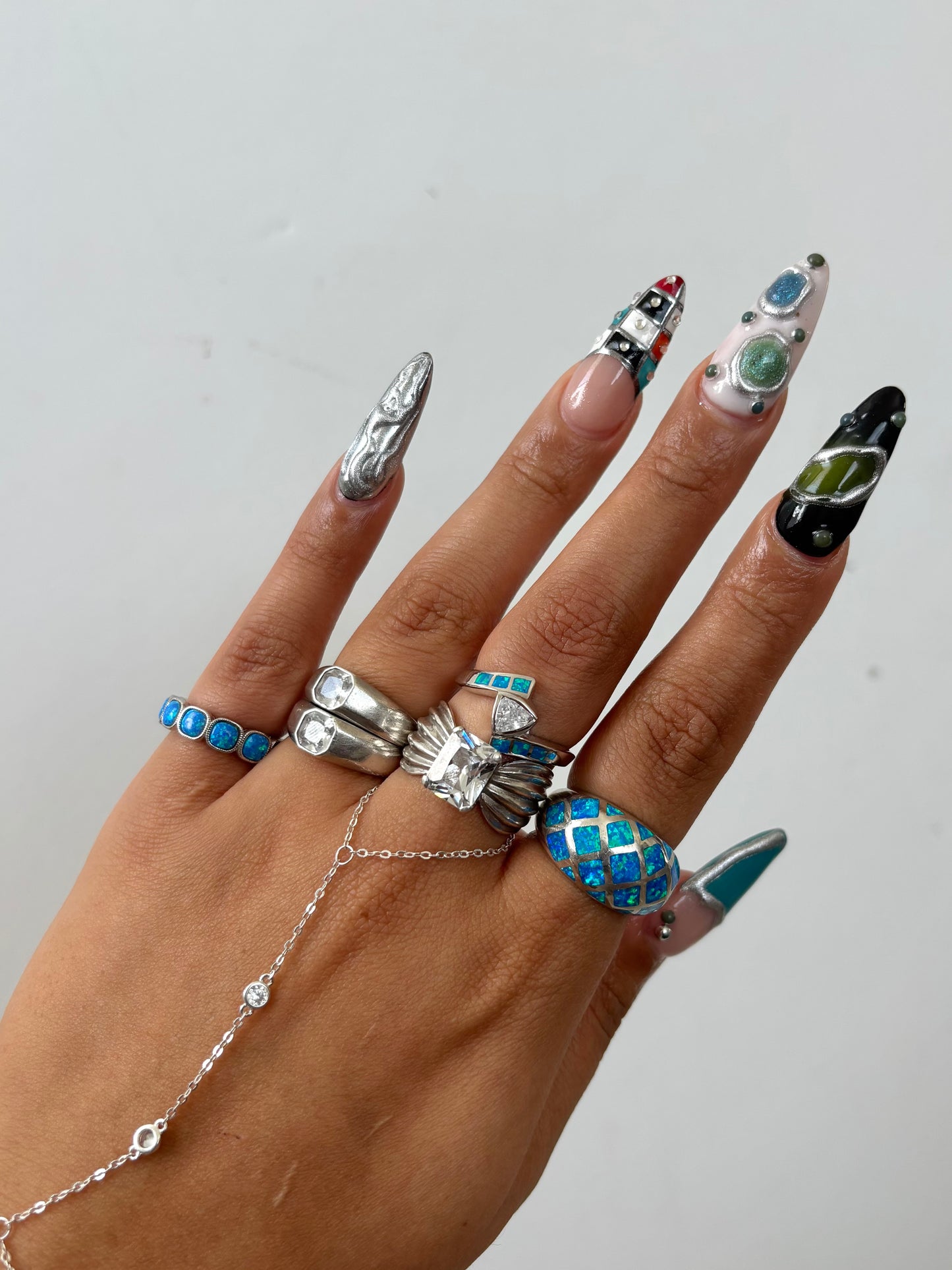 Blue Opal Ring