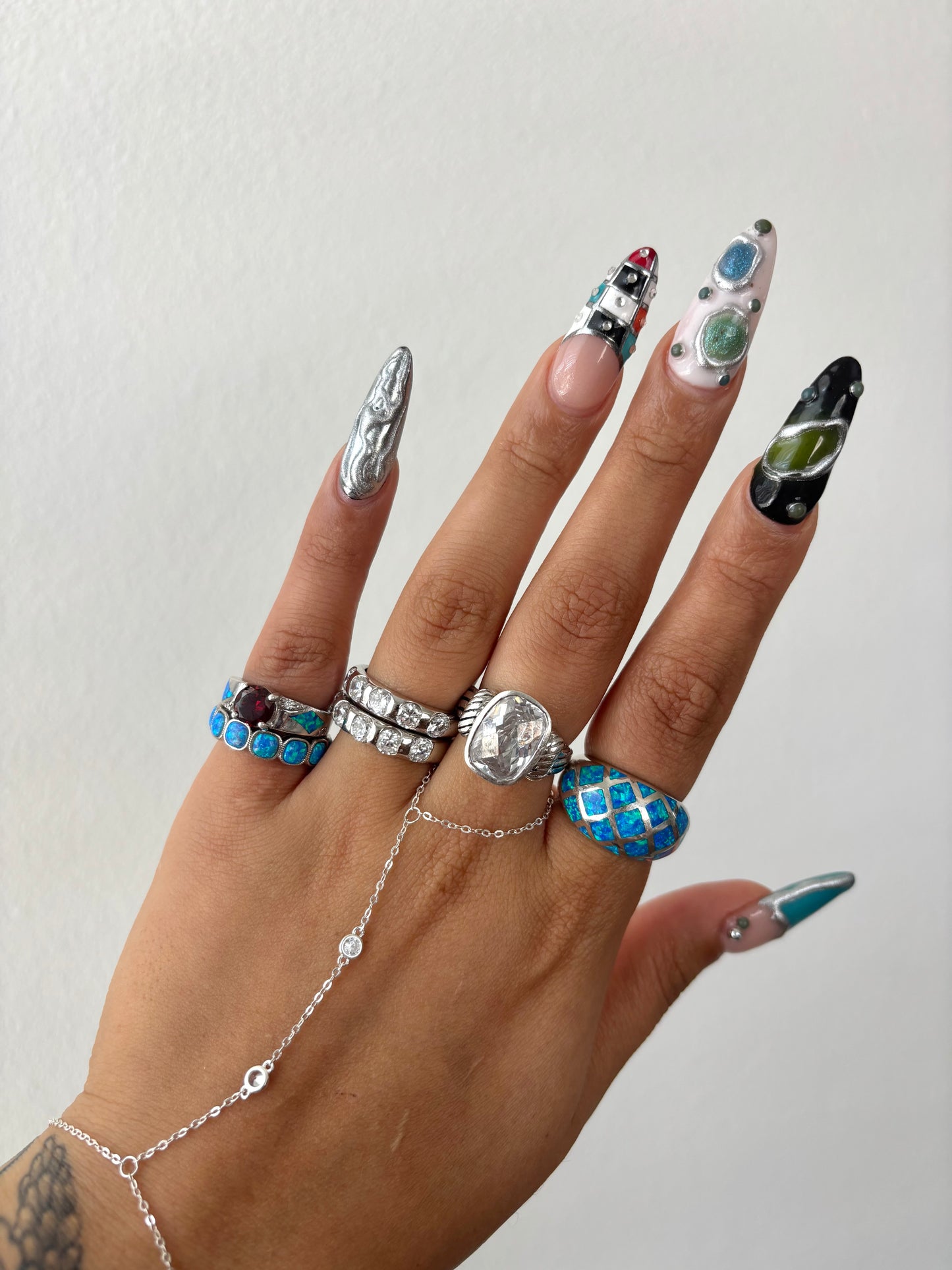 Blue Opal Ring