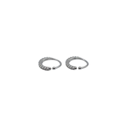 CZ Silver Ear Cuffs