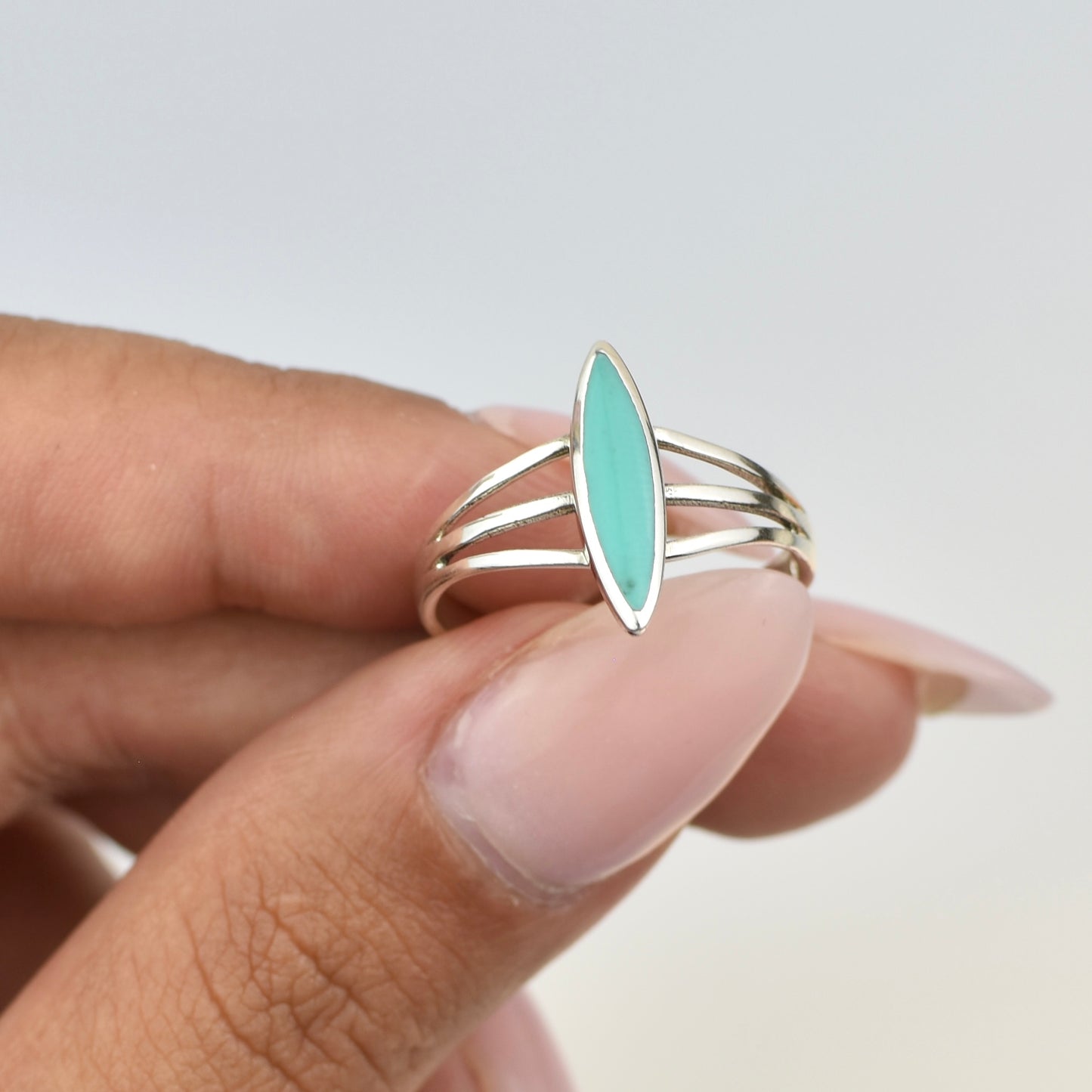 Turquoise Stone Sterling Silver Ring