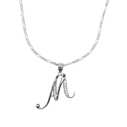 CZ Initial Necklace