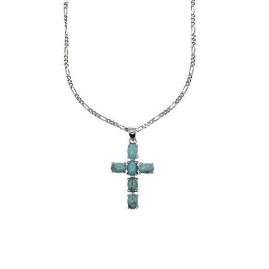 Turquoise Cross Necklace