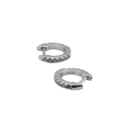 CZ Huggie Hoops