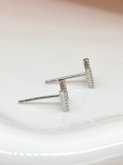 CZ Initial Studs | Sterling Silver A-Z