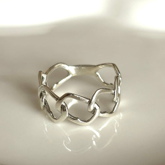 Solid Sterling Silver Circle Ring