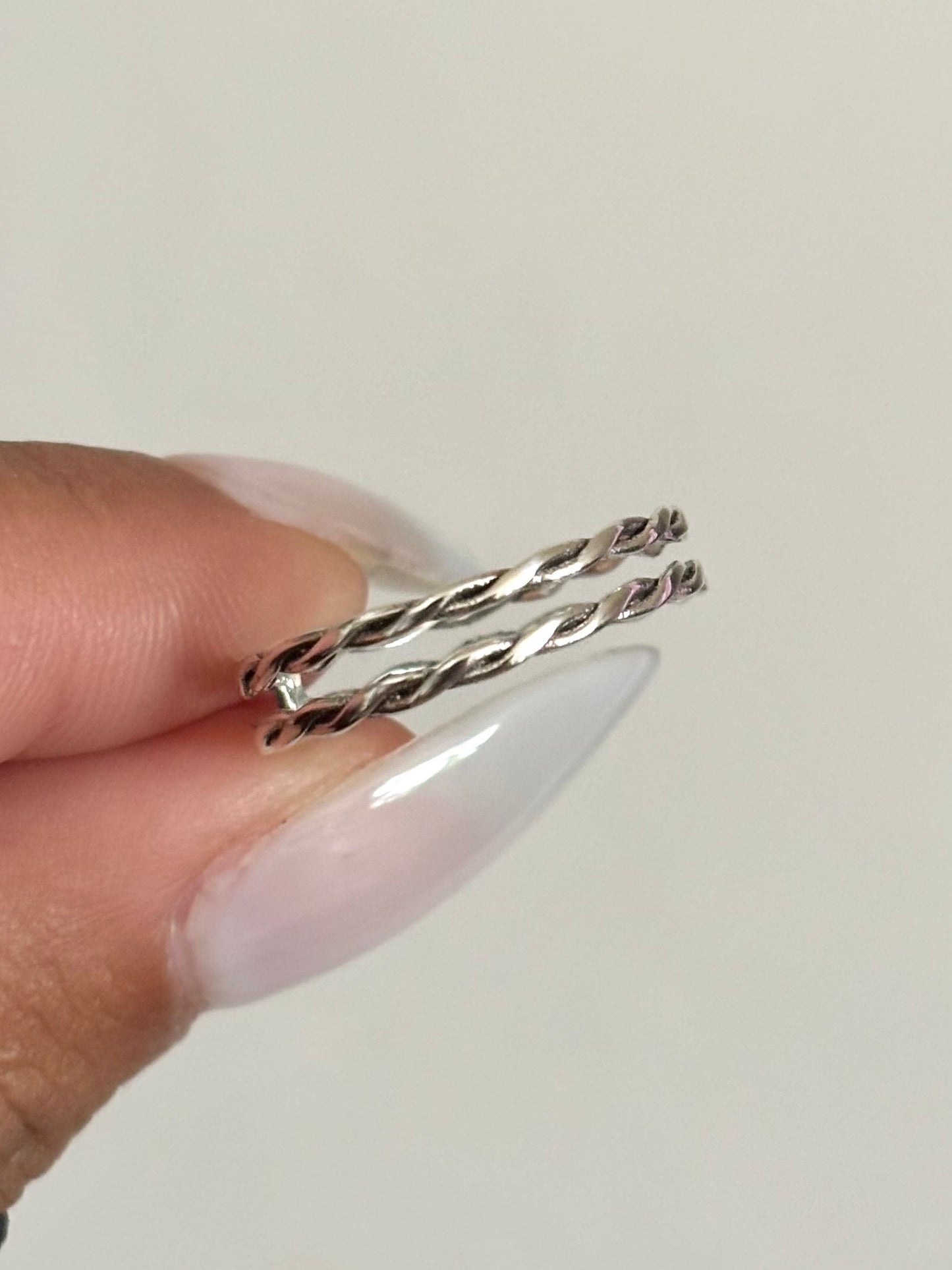 Sterling Silver Double Braid Ring