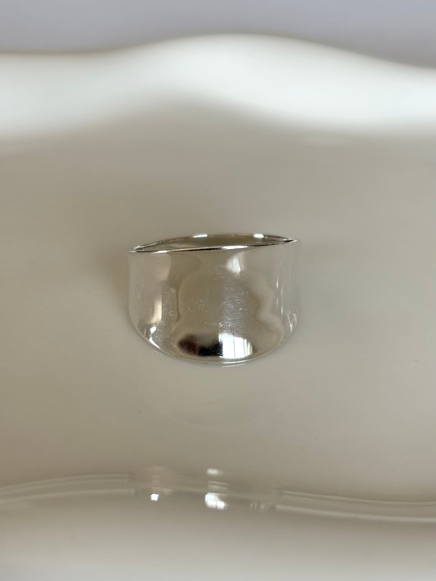 Sterling Silver Concave Ring