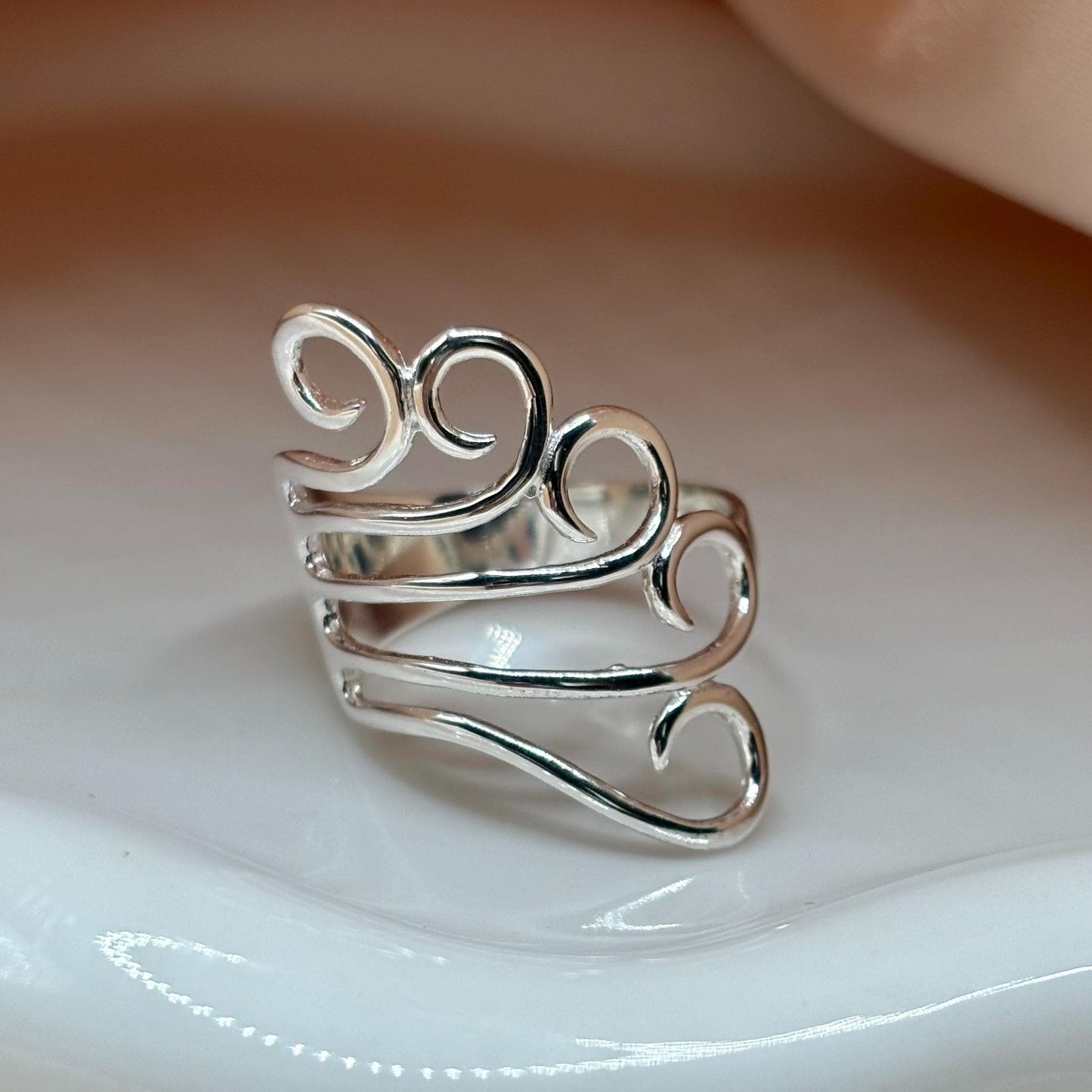 Sterling Silver Spiral Ring