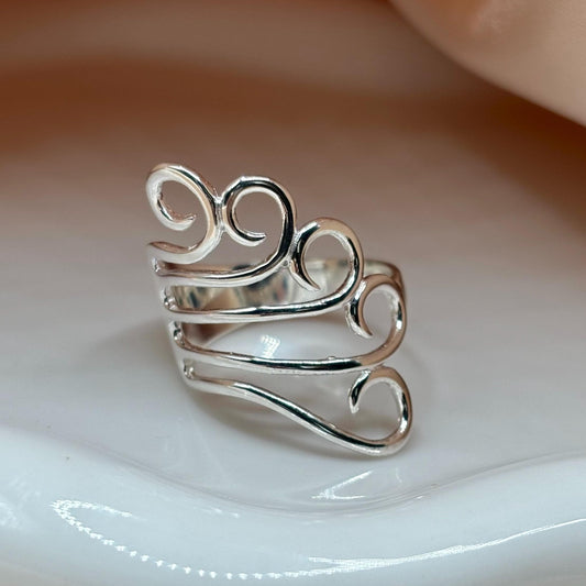 Sterling Silver Spiral Ring
