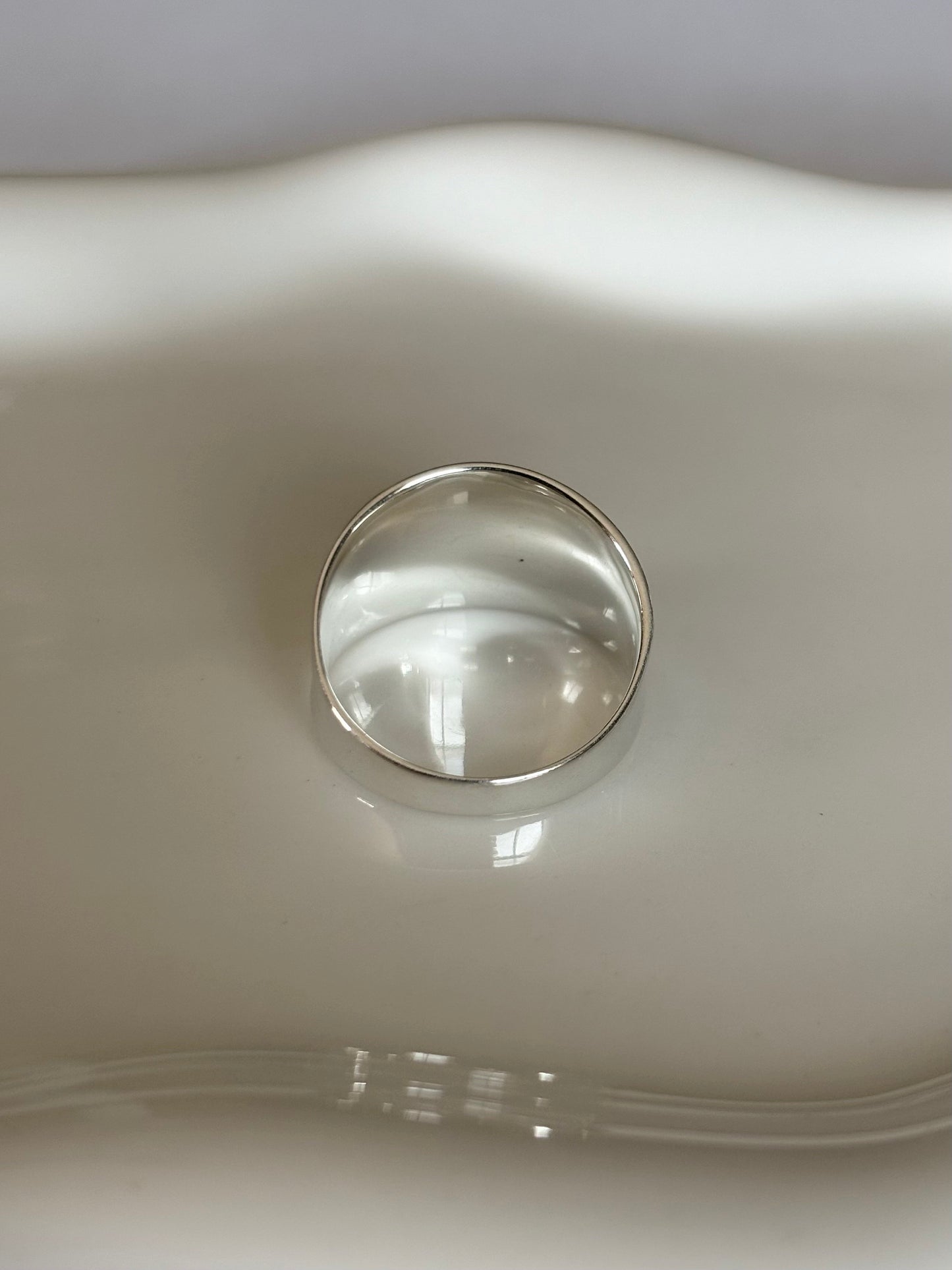Sterling Silver Concave Ring