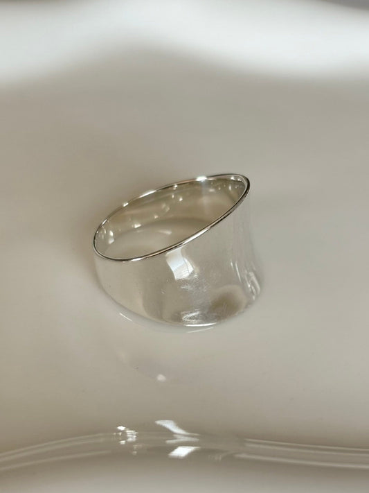 Sterling Silver Concave Ring
