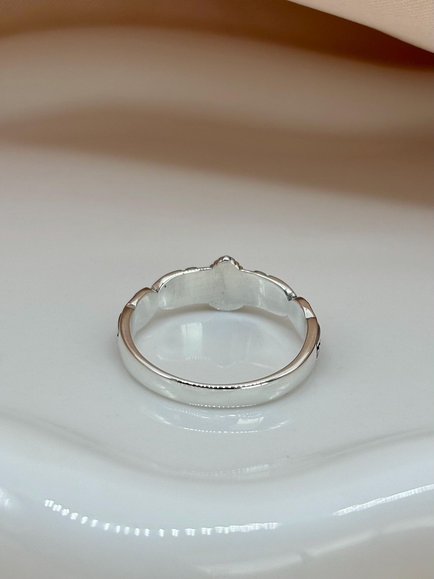 Genuine Turquoise Stone Sterling Silver Ring